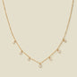 CZ Poppy Floating Necklace