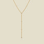 CZ Poppy Lariat Necklace