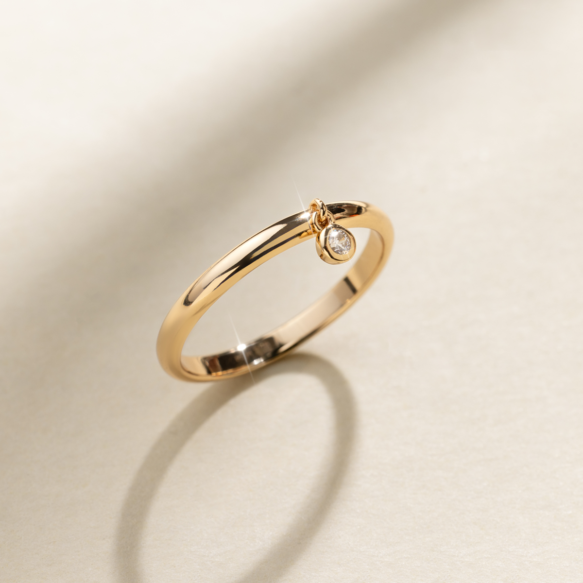 CZ Poppy Drop Ring
