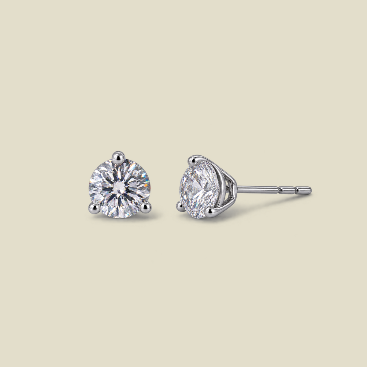 CZ Martini Stud Earrings