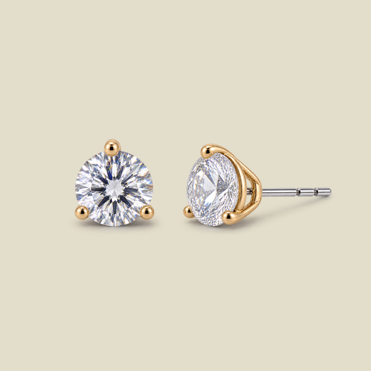 CZ Martini Stud Earrings