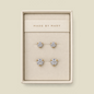 CZ Martini Stud Earrings Set