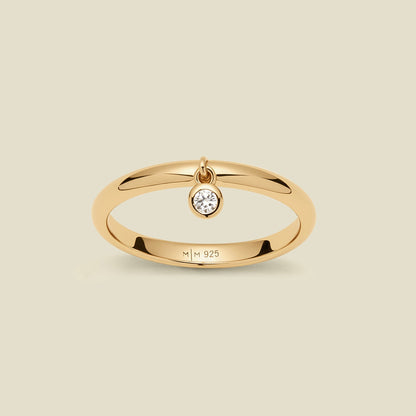 CZ Poppy Drop Ring
