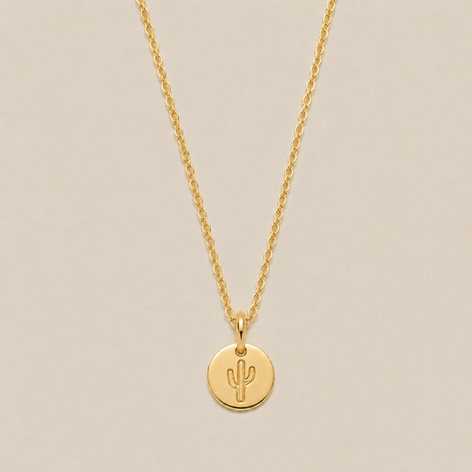 Cactus Disc Necklace