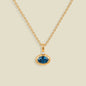 December Oval Birthstone Charm Necklace