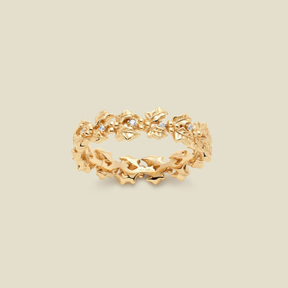 December CZ Birth Flower Eternity Ring