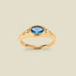 December Oval Birthstone Signet Ring