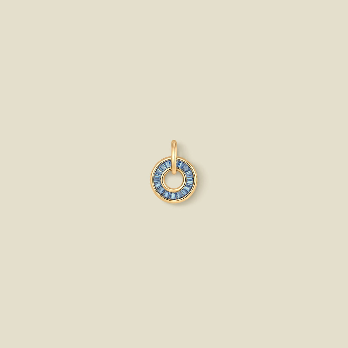 December Baguette Birthstone Charm