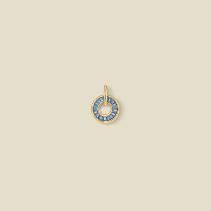 December Baguette Birthstone Charm