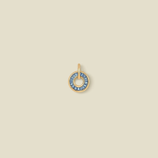 December Baguette Birthstone Charm