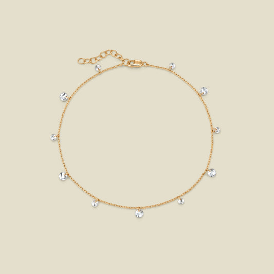 Dew Drop Floating Anklet