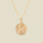 Engravable Heritage Circle Charm Necklace