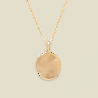 Engravable Heritage Circle Charm Necklace