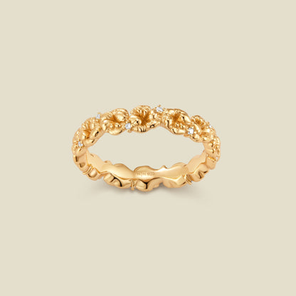 February CZ Birth Flower Eternity Ring