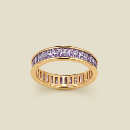 February Baguette Birthstone Ring