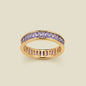 February Baguette Birthstone Ring