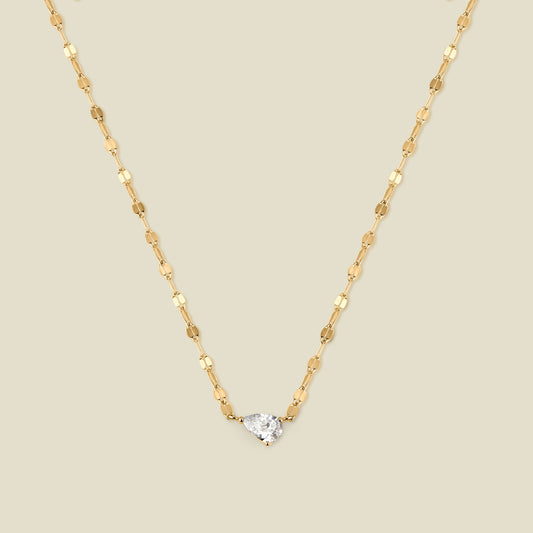 Dew Drop Solitaire Necklace