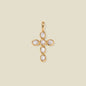 Mother of Pearl Cross Charm