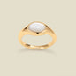 Mother of Pearl Signet Ring
