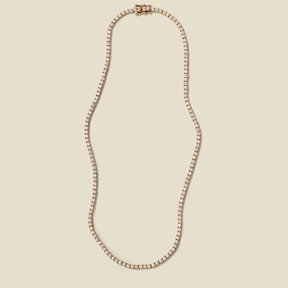 CZ Prong-Set Tennis Necklace