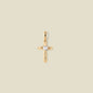 CZ Heart Cross Charm
