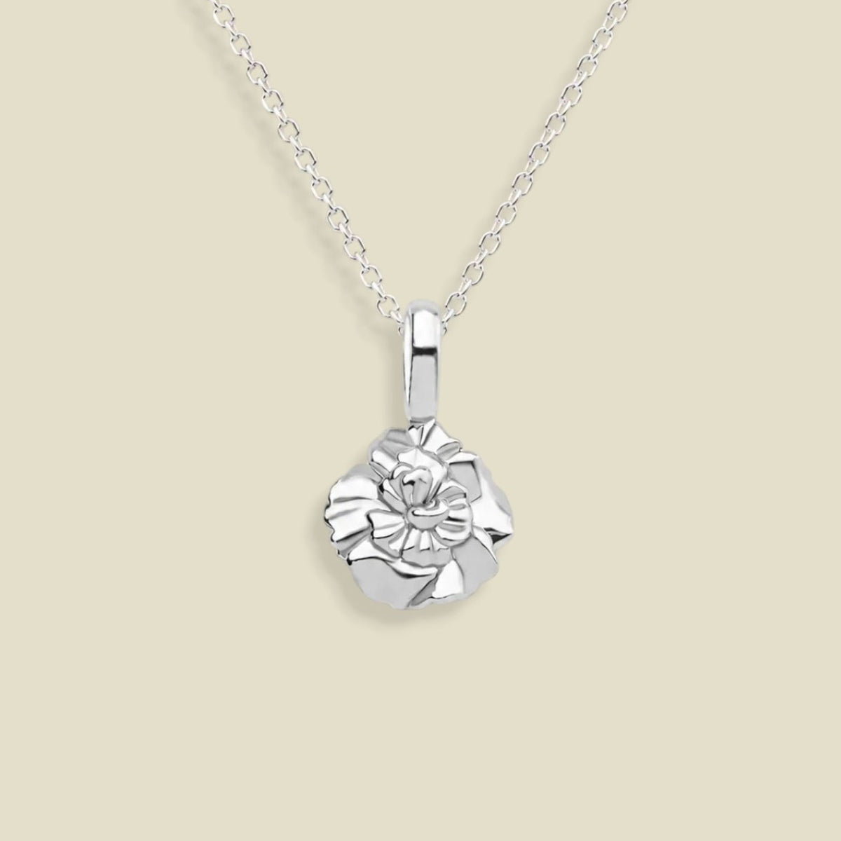 January Birth Flower Charm Necklace
