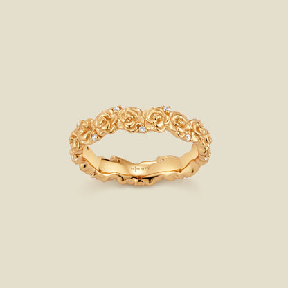June CZ Birth Flower Eternity Ring