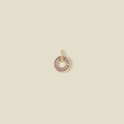 June Baguette Birthstone Charm