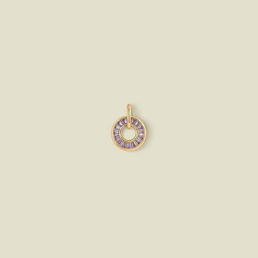 June Baguette Birthstone Charm