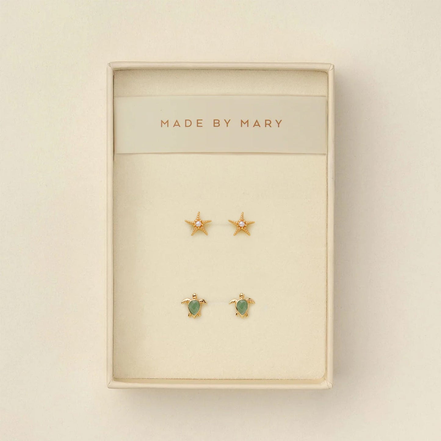 Low Tide Turtle Stud Earrings Set