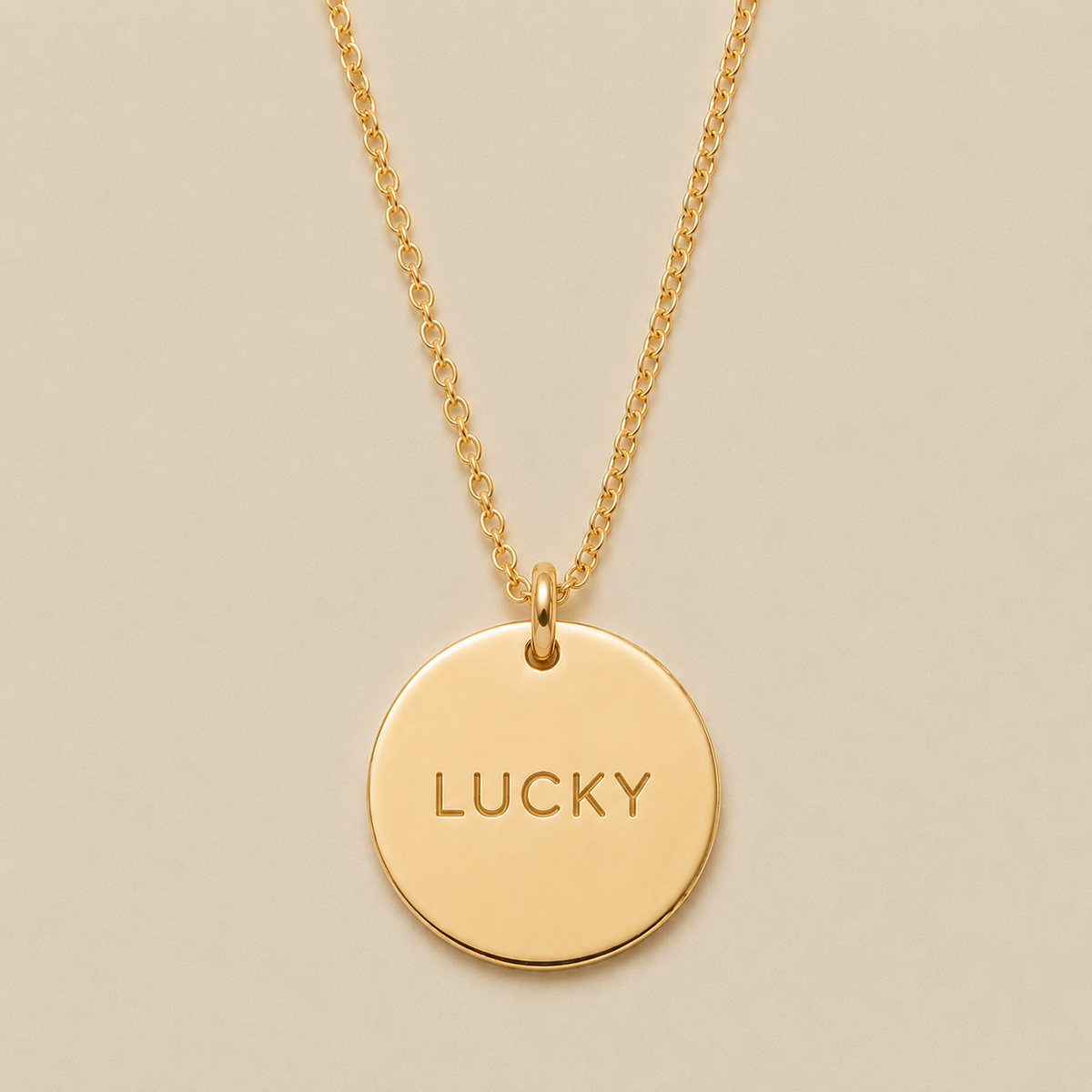 Lucky Disc Necklace