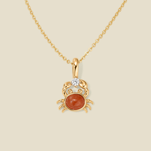 Crab Charm Necklace