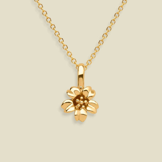 March Birth Flower Charm Necklace