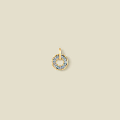 March Baguette Birthstone Charm