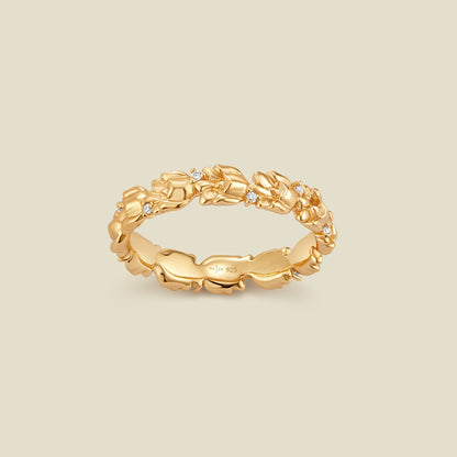 May CZ Birth Flower Eternity Ring