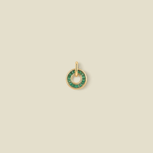 May Baguette Birthstone Charm