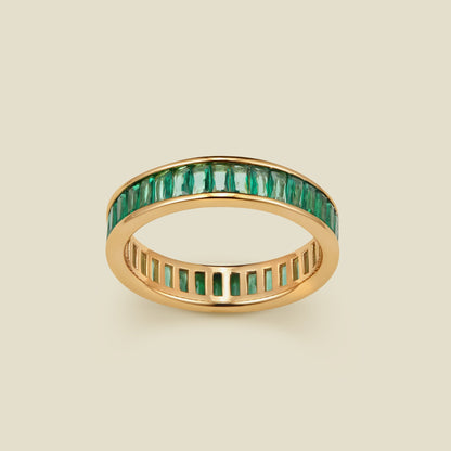 May Baguette Birthstone Ring