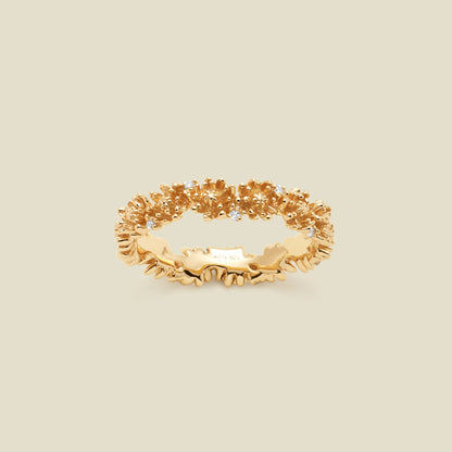 November CZ Birth Flower Eternity Ring