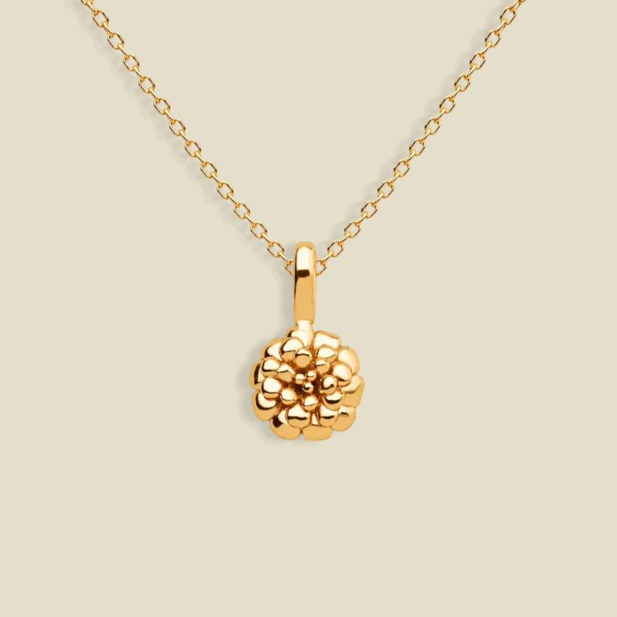 October Birth Flower Charm Necklace