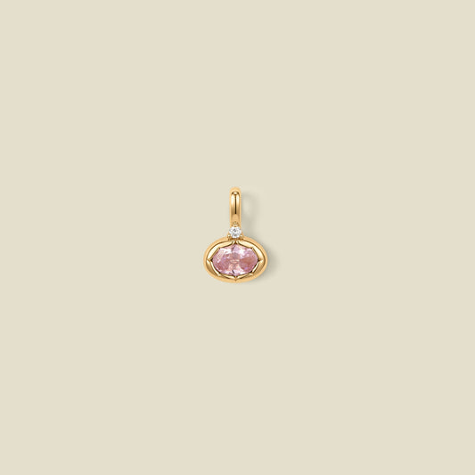 October Oval Birthstone Charm