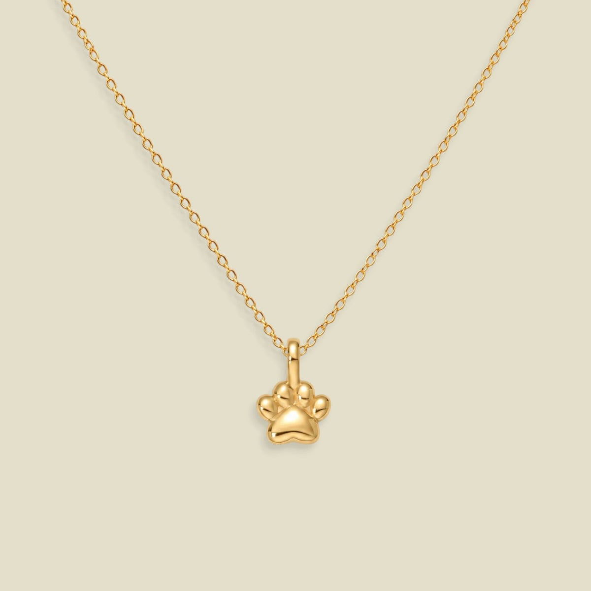 Paw Print Charm Necklace