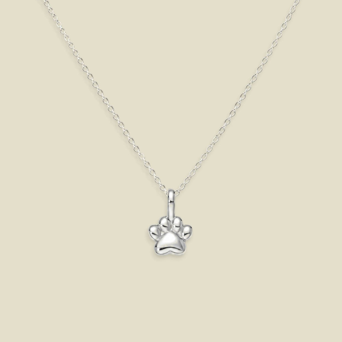 Paw Print Charm Necklace