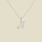 Script Initial Charm Necklace