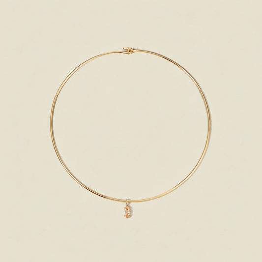 Ember Collar Necklace with Marquise Charm