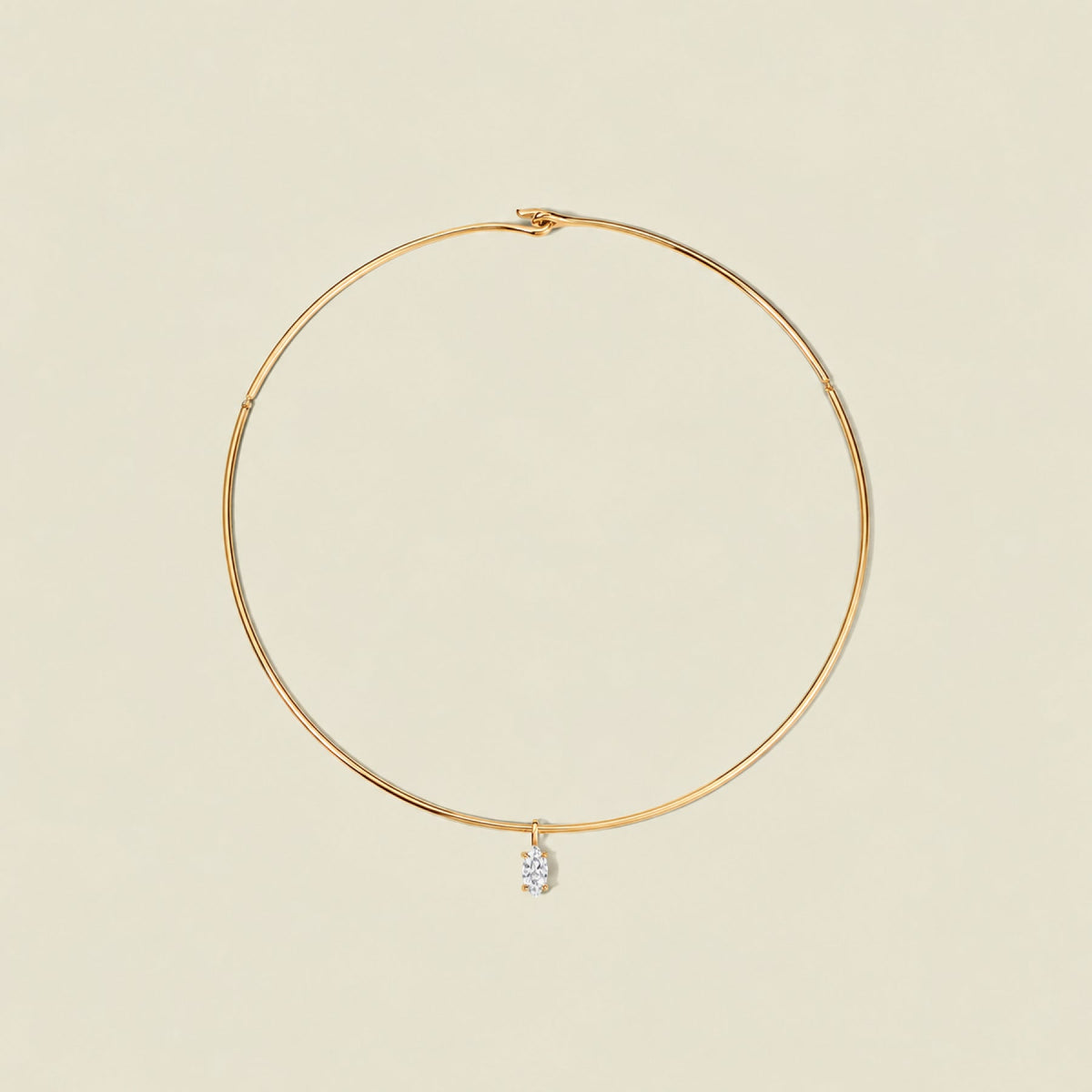 Ember Collar Necklace with Marquise Charm