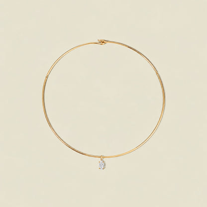 Ember Collar Necklace with Marquise Charm