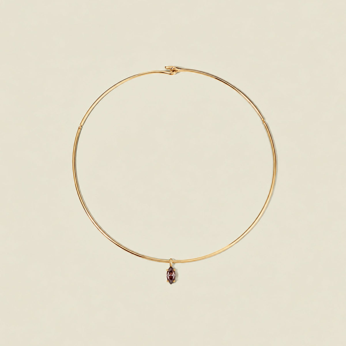 Ember Collar Necklace with Marquise Charm
