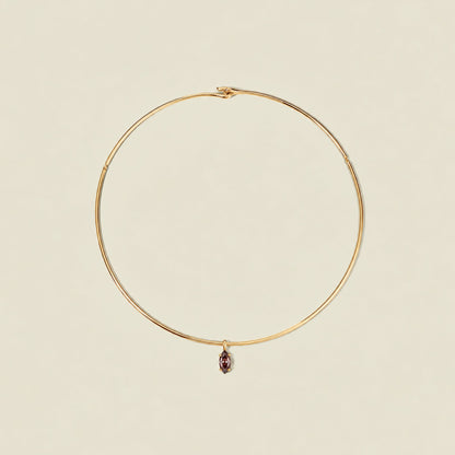 Ember Collar Necklace with Marquise Charm