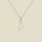 Script Initial Charm Necklace