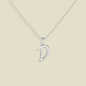 Script Initial Charm Necklace